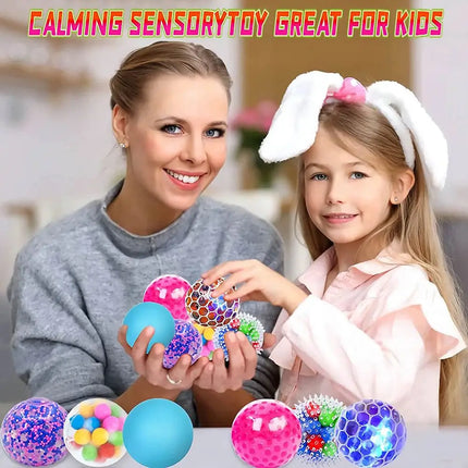 Creative Anxiety Autism  Adults Water Bead Decompression Stress Relief Balls Fidget  Squeeze Ball