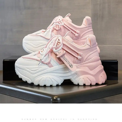 Women's Shoes Casual Shoes Spring Sneakers Platform Woman-shoes Tennis Female Fashion Thick Sole 2024 Roses Trainers Increased I