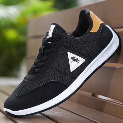 Men's Breathable Mesh Sports Shoes Lightweight Comfortable Soft Bottom Casual Shoes Versatile Footwear for All Seasons