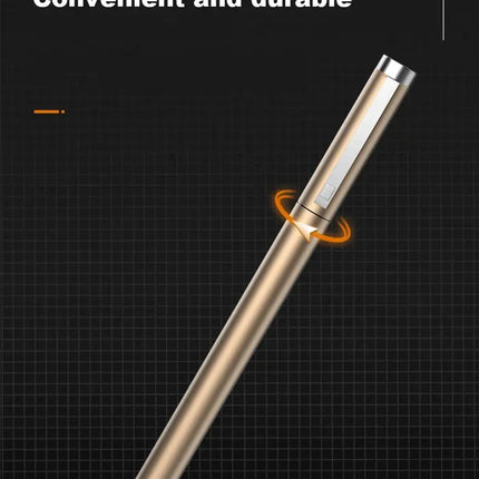 Deli Metal Gel Pens 0.5mm black ink Refill Sign Pen Stationery Smooth Writing Business Pen School Office Supplies for Kid Gift