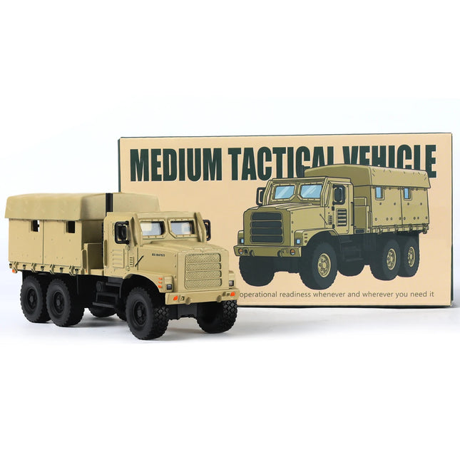 NUOTIE 1:64 MTVR MK23 Truck Model Toy Yellow Diecast Mil. Replica Detailed Display Collector Enthusiast Xmas Bday Gift Man Boy