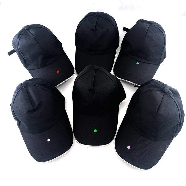 Adult LED Optical Fiber Cap, Hip Hot Hat, Nightclub Concert Masquerade, Outdoor Fun Event Supplies, Rap Summer Hat