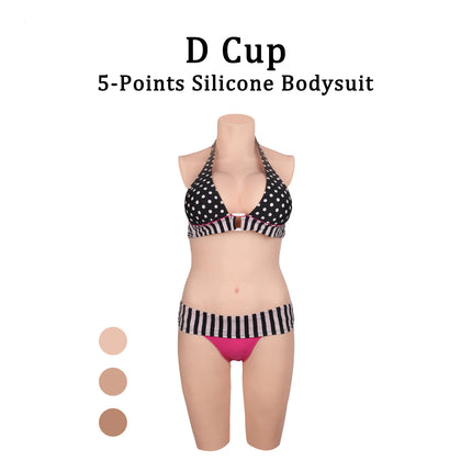KUMIHO Silicone Bodysuit Crossdressing Cosplay Fake Boobs Breasts Forms Male to Female Transgender Body Suit Shemale Costumes