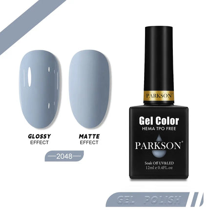 Parkson 12ml Nail Gel Polish TPO HEMA Free Glitter Semi Permanent Soak Off UV LED Long Wear Ultra Diamond Top Coat Varnish