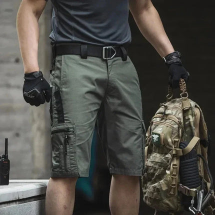 Camouflage Shorts Men's Summer Quick Drying Multi Pocket Military Pants Outdoor Hiking Fishing Shorts Men's Jogging Sports Pants