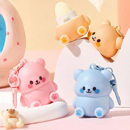 Moisturizing Kids Bear Lip Balm Gentle Repair For Chapped Lips Improves Chapping Lip skin Texture Prepares Makeup For Daily Care