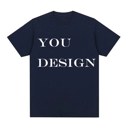 Unisex Cotton Tshirt Customized Printed Fashion T Shirt Harajuku Top DIY Your Like Photo or Logo T-shirt Fashion Custom Top