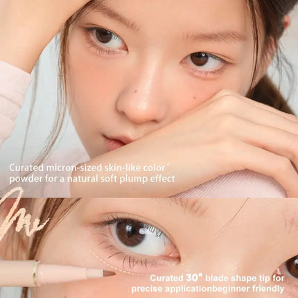 Judydoll Dual-Ended Contour Under Eye Pen Matte Shimmer Soft Nude Fine Flash  Smudge-Proof Lasting Natural Brightening
