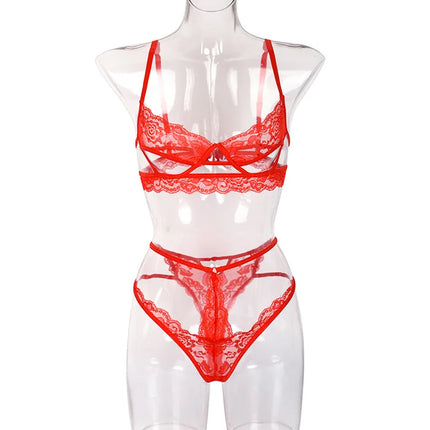 Women Sexy Lingerie Lace Babydoll Erotic Costumes Pajamas Underwear Sexy Hot Women Erotic Lingerie Porno Dress For Sex Femme Red