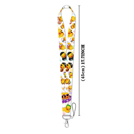 Cute Cartoon Cat Duck Neck Strap Lanyards For Keychain ID Credit Card Pass Animal Hang Rope Cell Phone Charm Accessories