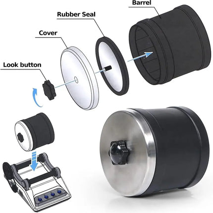 Rock Tumbler Kit, Rock Polisher Tumbler for Kids & Adults,Includes 2 Belts, Bag of Rough Stones,4 Stages of Polishing Grits: Coa