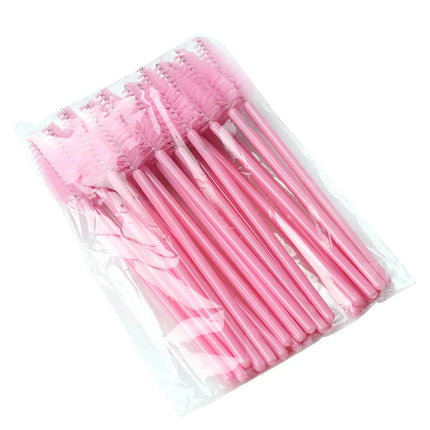 25pcs Eyelashes Extension Supplies Makeup Brushes Mascara Wand Microbrush Eyebrow Eyelash Cosmetics Applicator Spoolie Brush