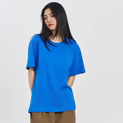 Unisex 100% Pure Cotton Solid Color Men's Summer Round Neck Short Sleeve T-Shirt 180g Cotton T-Shirt in 16 Colors