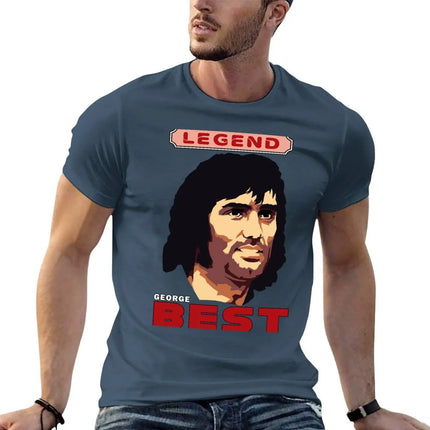 GEORGE BEST - Football Legend T-Shirt anime figures cheap stuff boys whites shirts graphic tees men clothing
