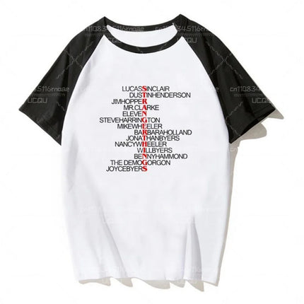 26 Hot Selling Adult Monster Cartoon Four Seasons Universal Printed Design Fashionable and Casual Versatile Soft Cotton T-shirt