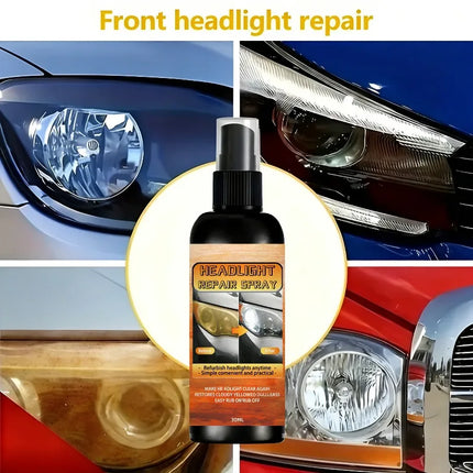 Universal Headlight Repair Kit - Remove Yellowing and Scratches, Restore Clarity - Car Headlight Lens Polishing