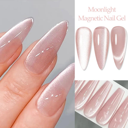 10ml Moonlight Cat Magnetic Gel Nail Polish Glitter Semi Permanant Soak Off UV LED Gel Varnish For Manicure DIY Nail Supplies