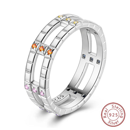 Fashion Original Luminous Firefly Rings 100% 925 Silver Eternal Heart-Shaped Zircon Rings Fine Wedding Engagement Jewelry Gifts