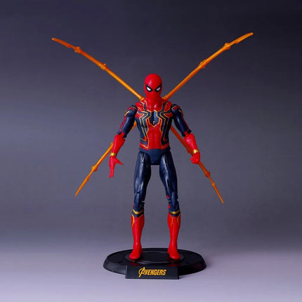 Genuine Marvel Figure Assembled Toys  Iron Spider Man Joint Movable Anime Action Figure Mod Children's Toys Gifts  anime