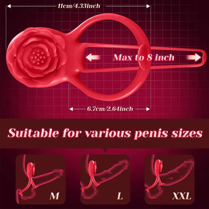 Powerful Penis Ring Vibrator Remote Control Cock Ring Delayed Ejaculation G-spot Clitoral Stimulator Adults Sex Toys for Men