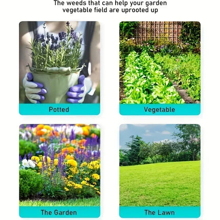 Weeding Head Replacement Claw Foot Pedal Weed Puller Stand Up Gardening Digging Weeder Alone Root Remover And Alone Handle