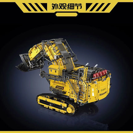 Two Color 4767PCS Technical APP Remote Control R9800 Excavator Building Block Assembly Truck Bricks Kid Christmas Gift For Boy