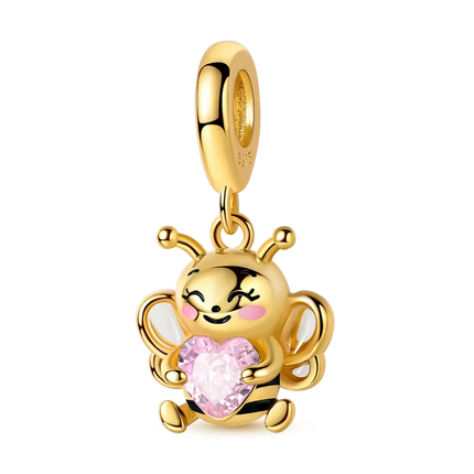 Gold Series DIY Charms Bead Original 925 Sterling Silver Inlaid Zirconium Sun Leopard Pendants Fit Bracelet Jewelry Gift Marking