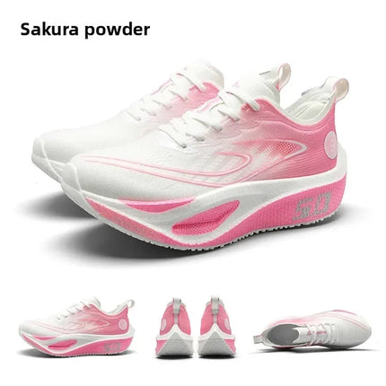 Unisex 2025 Full Carbon Plate Running Shoes Professional Marathon Racing Lightweight Bounce Cushion Breathable Sports Sneakers