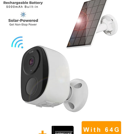 Security Cameras Wireless Outdoor, 2K 3MP Battery Powered WiFi Security Camera with Spotlight Siren, 2-Way Audio, Waterproof