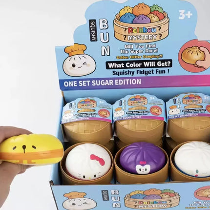 New Baozi Stress-Relief Kneading Music Cartoon Design Ventilation Simulated Food Game Stress-Relief Toy Slow-Paced Rebo