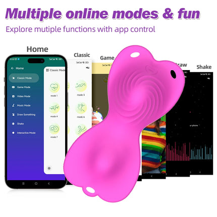 APP Remote Control Butterfly Vibrator Wearable Dual Motor Vibrating Vagina Clitoris Stimulator Sex Toys Adults Masturbation