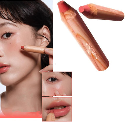Judydoll Lip Cheek Multi-purpose Pen Lip Glaze Lipstick Nude Non-Stick Cup Waterproof Long Lasting Red Lip Tint Cosmetics Makeup