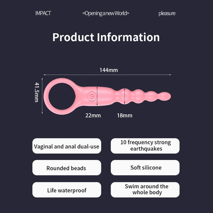 Vibrating Anal Beads Butt Plug Anal Plug Prostate Massager Anal G Spot Vibrator Anal Toy Adult Sex Toy for Men Women Couples