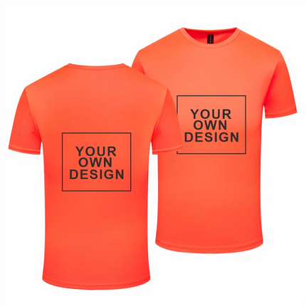 Quick Dry Round Neck T-shirts Gym Shirt Cheap Solid Color Short Sleeve Tee Personal Company Group Logo Custom  Print Embroidery