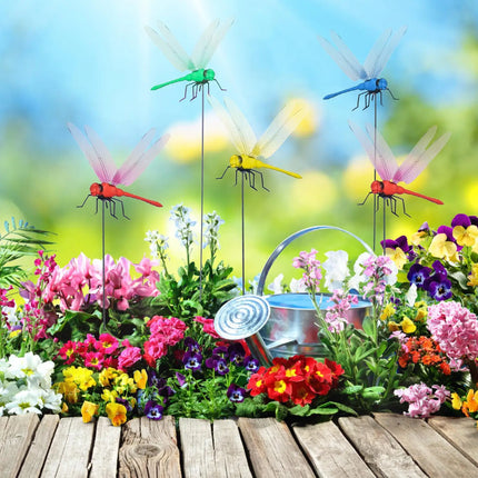 12pcs Simulation Dragonfly Clip Bug Deterrents Realistic Dragonfly Hat Clip Bug Repellent Dragonfly Home Garden Decor