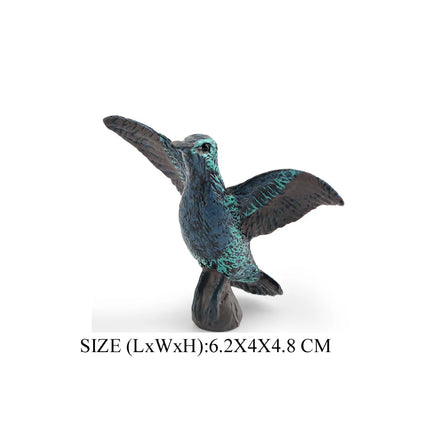 Simulation Bird Animal Kingfisher Robin Magpie Pigeon Hummingbird Model Action Figure Garden Decoration Miniature Figurines Toys