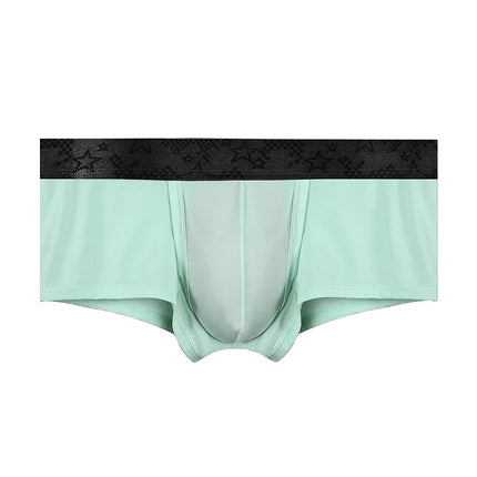 Spermatic vein underwear for men, ice silk summer thin style for men, scrotal support bullet separation varicose flat shorts
