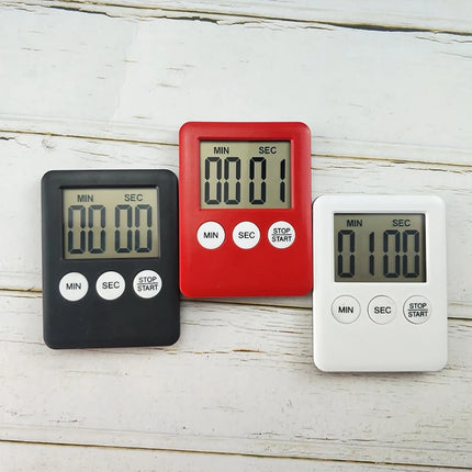 Kitchen Cooking Timers Magnetic LCD Digital Screen Timer Alarm Clock Loud for Cooking Baking Sports Games