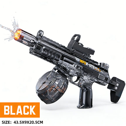 Space Electric Water Gun Energy Ring Burst Transformation LED Lights Large Capacity Full Auto Continuous Fire Squirt Gun Toy