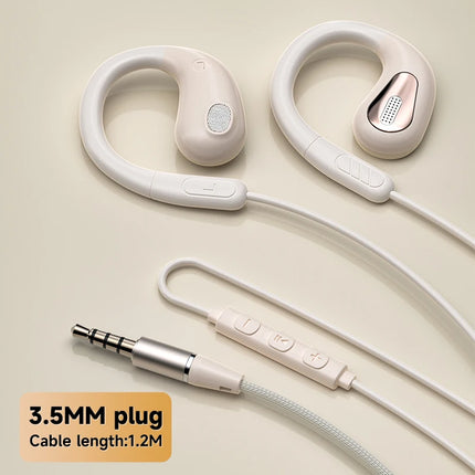 3.5mm Not-in Ear Headphones TP-C Wired Open Ear Sports Gaming Headset Hifi Sound Music Earphone with ENC MIC for Clear Calls