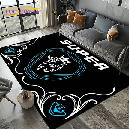 2025 New 3D S-Scania Top Class Truck Lorry Cartoon Rug Carpet for Living Room Bedroom Home Decor, Floor Mat Non-slip Sofa Doormat