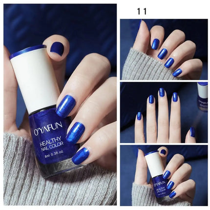 Glossy 8ml Nail Polish No-bake False Nail Nail Art Manicure Quick Dry Tearable Nail Art Oily Mood Nail Polish Woman