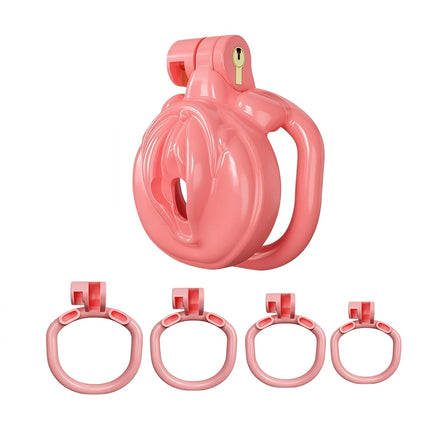 Breathable Resin Male Chastity Cage Anti Removal Anti Cheating 4 Size Rings Abstinence Lock Bondage Toys for Men