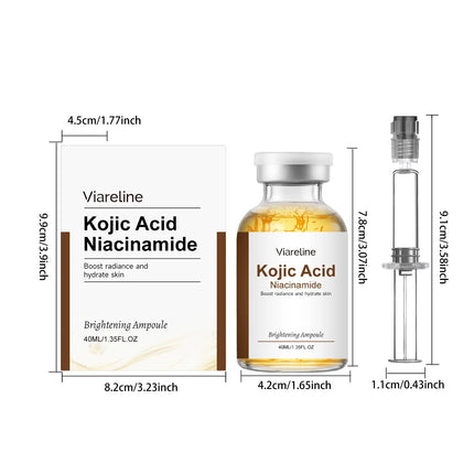 Niacinamide Brightening Ampoule Serum Face Hydrating Even Tone Nourishing Brightening Essence Kojic Acid Dark Spot Corrector