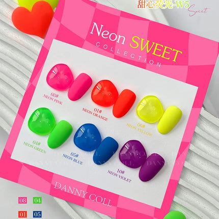 Fluorescent Color Gel Nail Polish Set Summer Neon Gel Semi Permanent Varnishes Nail Art Manicure Soak Off UV LED Gel Polish 15ml