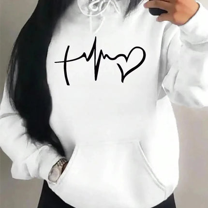 Faith Hope Love Letter Graphic Women Hoody Street Casual Loose Sweatshirt Autumn Fleece Hooded Hip Hop O-Neck Clothing Female