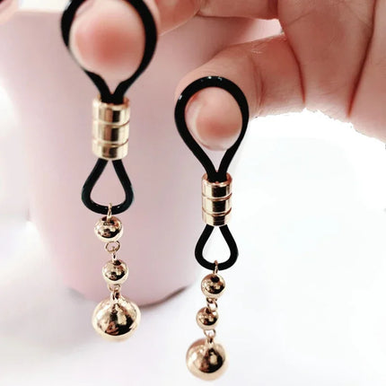 Metal Nipple Clamps Chest Clitoris Stimulation SM Restraint Small Bell Breast Clips BDSM Sex Toys Women