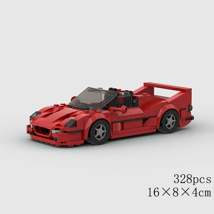 MOC Speed Sports Super Race Car Model Building Blocks DIY Bricks City Technical Rally Great Racing Vehicle Christmas Gift Toy
