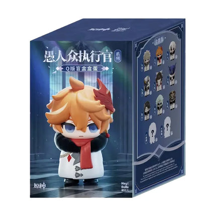 In Stock Genshin Impact Fatui Harbinger Serie Blind Box Q Version Anime Figure Collection Desktop Mystery Box Surprise Toy Gifts