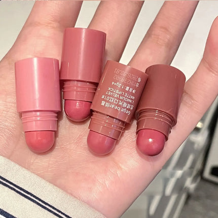 4-Color Matte Velvet Mist Lipstick,1Pc Waterproof Non-Stick Cup Long-Lasting Wear Lipstick For Women